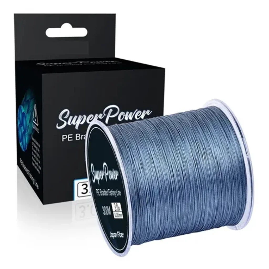 Linha De Pesca Multifilamento 300m Super Resistente 4 Fios Carretel Com 300 Metros