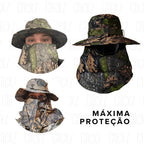 Chapéu Para Pesca com Proteção Premium Canavieiro Camuflado