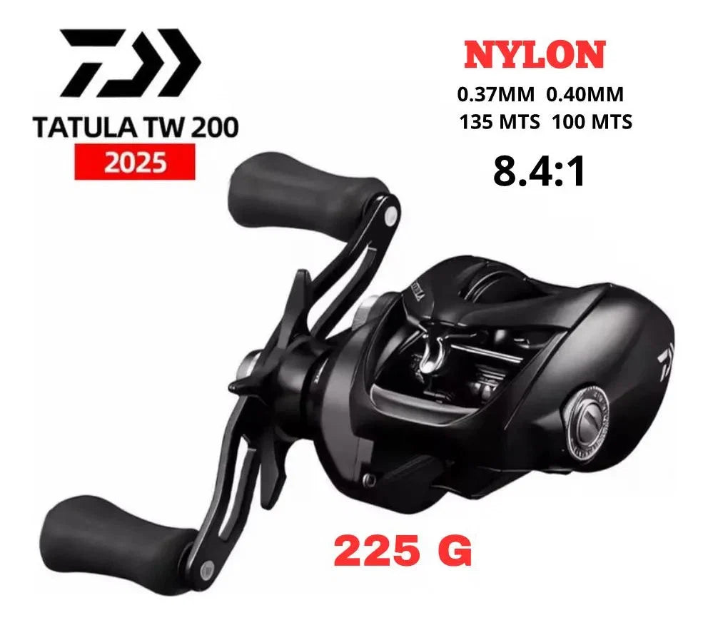 Nova Carretilha Daiwa Tatula Tw 200xhl Lançamento 2025 Preto