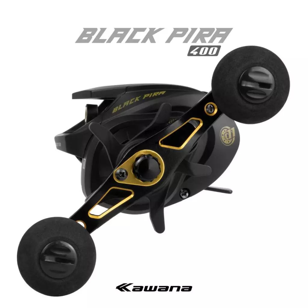Carretilha Kawana Black Pira 400 10+1 Rolamento 7.1:1 Recolhimento Drag 18kg
