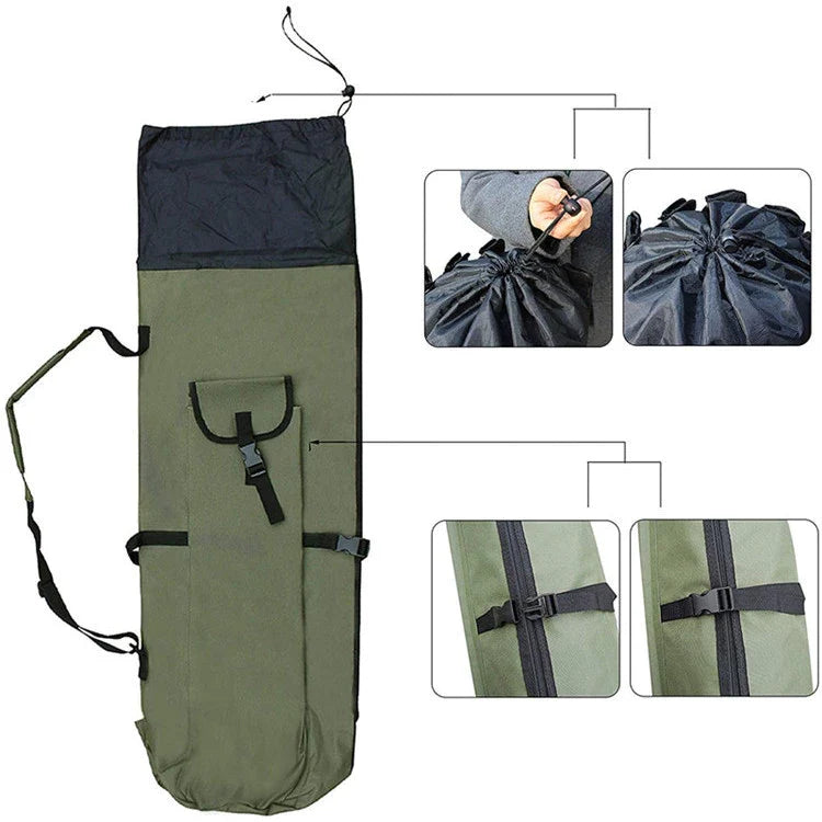 Bolsa De Pesca cilíndrica Para Vara E Acessorios De Pesca