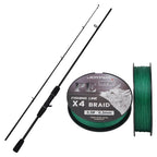 Kit De Pesca Carretilha + Vara + Linha Proberos Drag 10kg Recolhimento 7.1:1