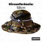 Chapéu Para Pesca com Proteção Premium Canavieiro Camuflado