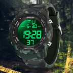 Relógio Militar Camuflado Digital  Sanda à Prova d'Água