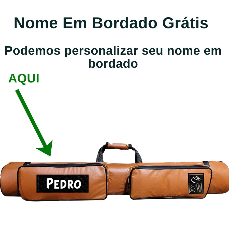 Bolsa De Pesca Grande Portátil + Bordado De Nome Grátis