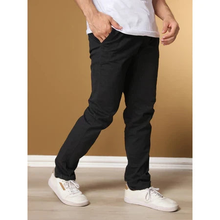 Calças Sarja Masculina Alfaiataria Bolso Faca Bolso Embutido