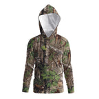 Camisa Camuflada Manga Longa Com Capuz