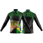 Camisa Pesca Térmica Respirável Masculina Manga Longa Proteção UV