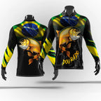 Camisa de Pesca UV50+ Dry Fit com Zíper – Tucunaré e Dourado
