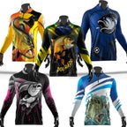 Camisa de Pesca UV50+ Dry Fit com Zíper – Tucunaré e Dourado