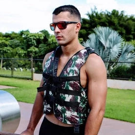 Colete Salva Vidas Pescador Camuflado Marítimo Adulto