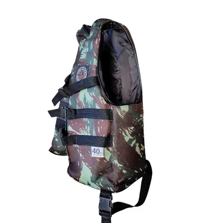 Colete Salva Vidas Pescador Camuflado Marítimo Adulto
