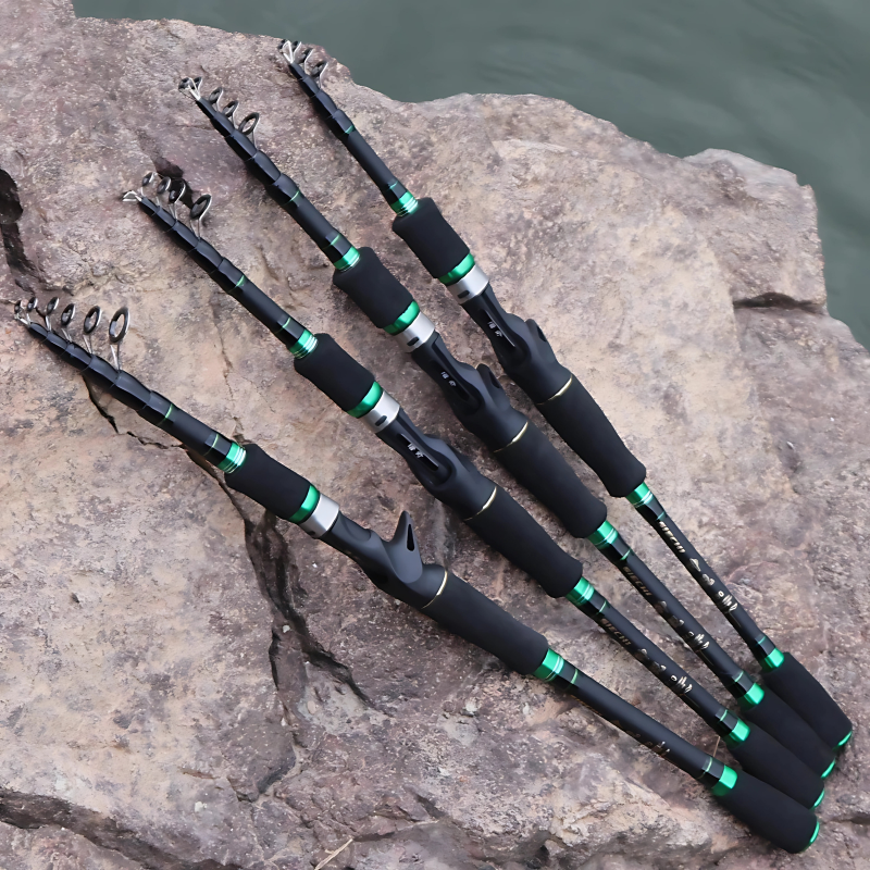 Vara de Pesca Ultralight Com Isca Giratória 1.8m - 2.1m + Saco Protetor Para a Vara Grátis