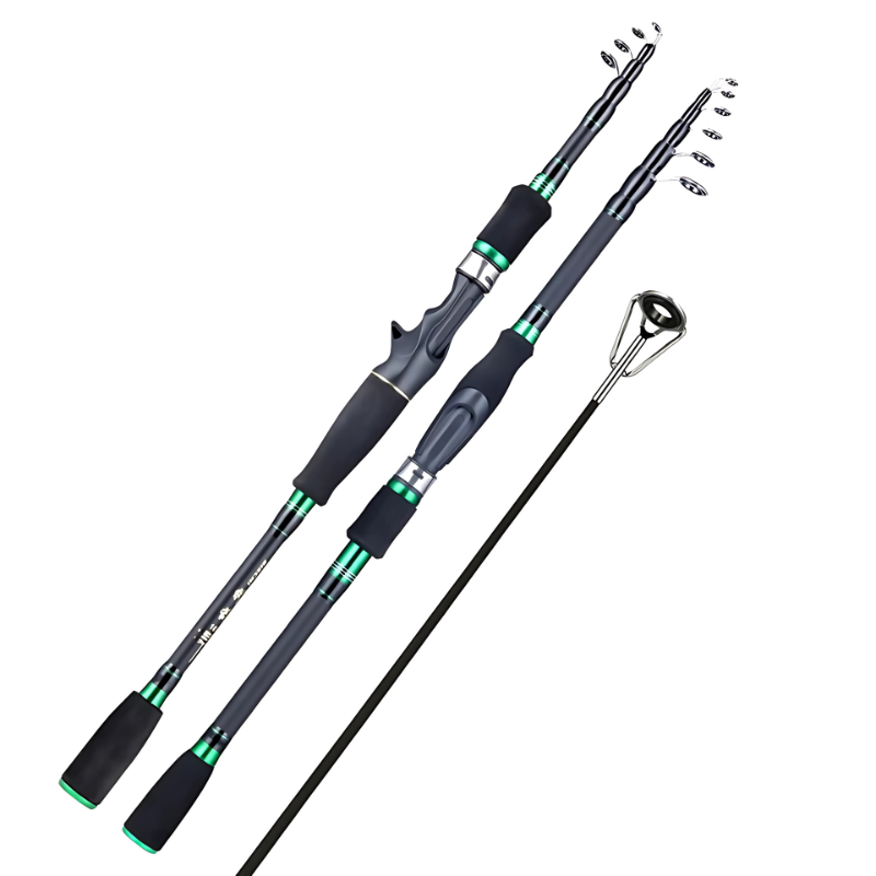 Vara de Pesca Ultralight Com Isca Giratória 1.8m - 2.1m + Saco Protetor Para a Vara Grátis