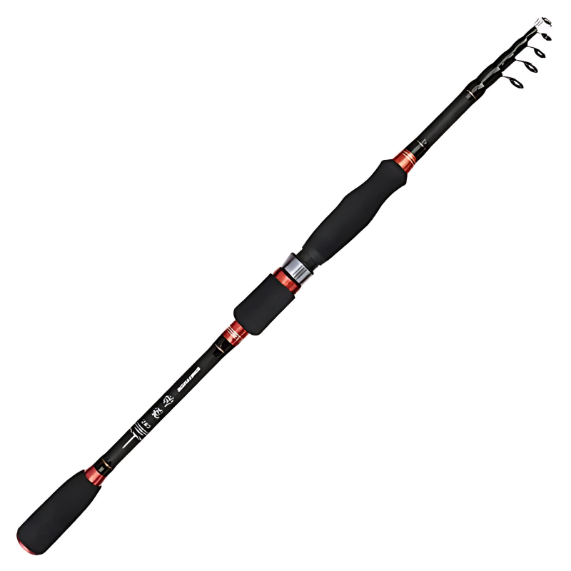 Vara de Pesca Ultralight Com Isca Giratória 1.8m - 2.1m + Saco Protetor Para a Vara Grátis
