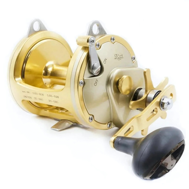 Carretilha de Pesca Marítima ACT351 - Drag 20kg, Recolhimento 4.1:1 - Mão Direita