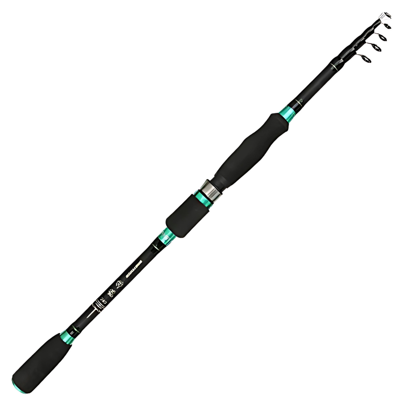 Vara de Pesca Ultralight Com Isca Giratória 1.8m - 2.1m + Saco Protetor Para a Vara Grátis