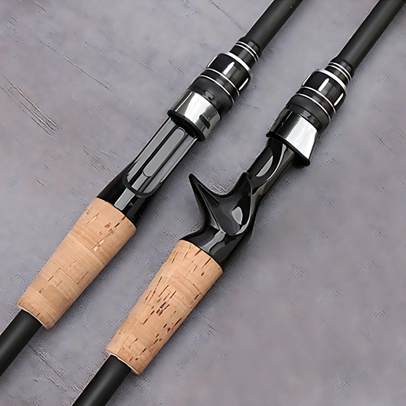 Vara de Pesca Telescópica Kingpesque de Carbono 1.5m a 2.4m - Leve e Compacta