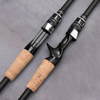 Vara de Pesca Telescópica Kingpesque de Carbono 1.5m a 2.4m - Leve e Compacta