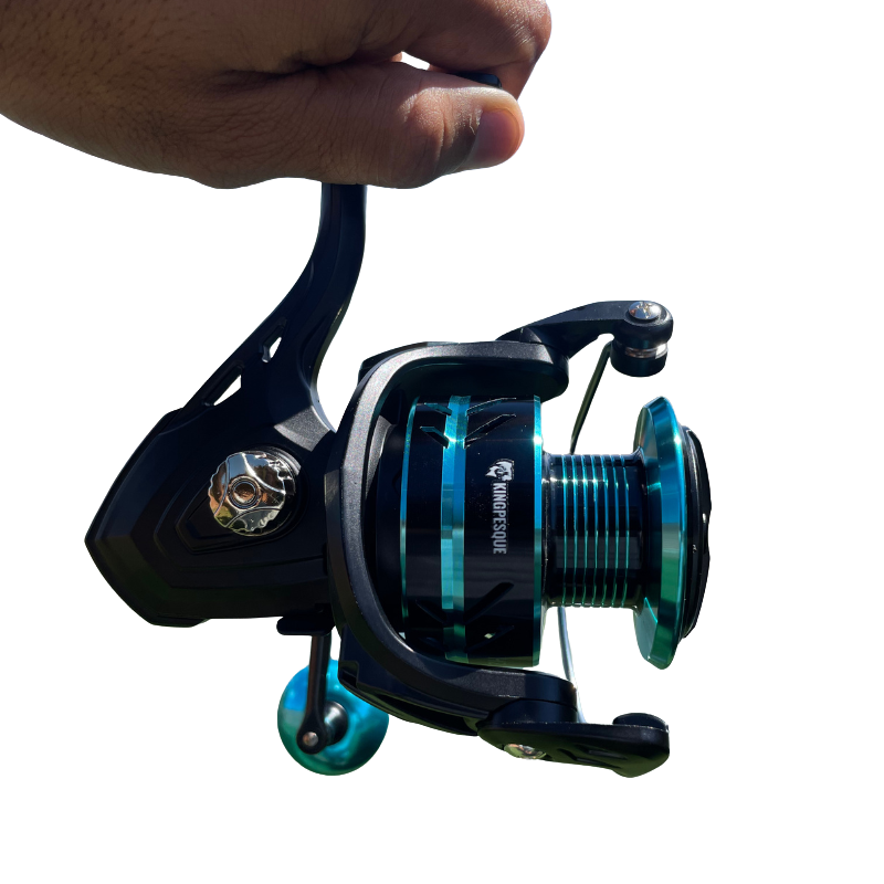 Molinete Kingpesque AzureX Com Até 10kg Drag + Óculos Polarizado Kingpesque Grátis