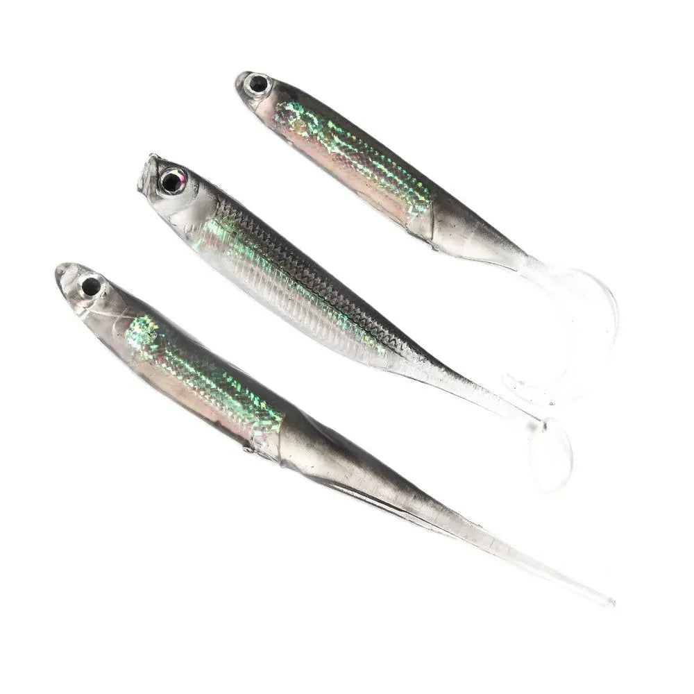 Isca Macia de Pesca com Lantejoulas Arco-Íris - 5 Peças