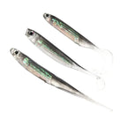 Isca Macia de Pesca com Lantejoulas Arco-Íris - 5 Peças