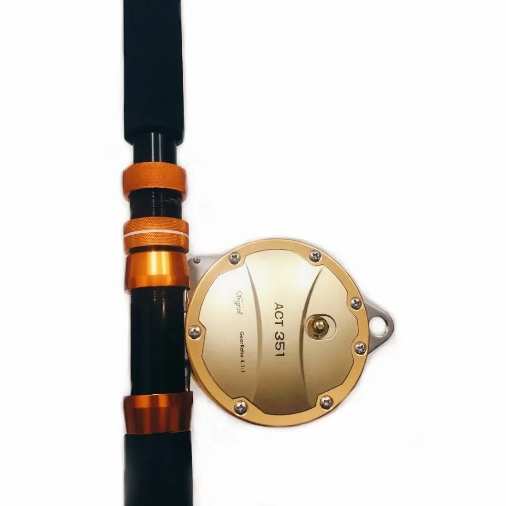 Carretilha de Pesca Marítima ACT351 - Drag 20kg, Recolhimento 4.1:1 - Mão Direita