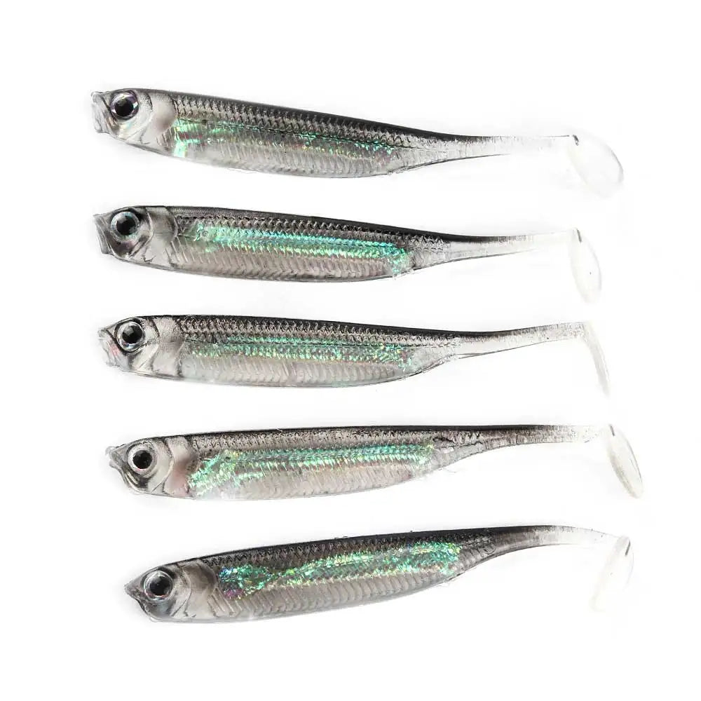 Isca Macia de Pesca com Lantejoulas Arco-Íris - 5 Peças