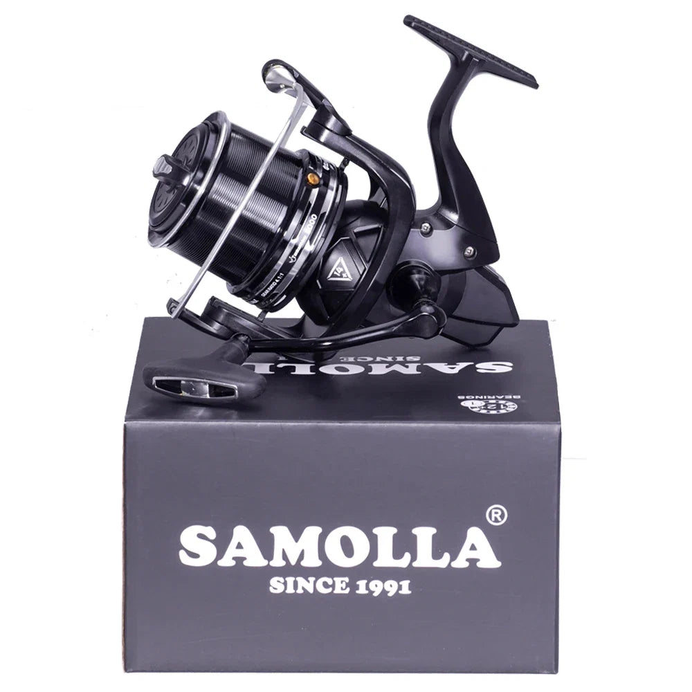 Molinete de Pesca Samolla TKR Carbono Arraste 27kg Com 14 Rolamentos