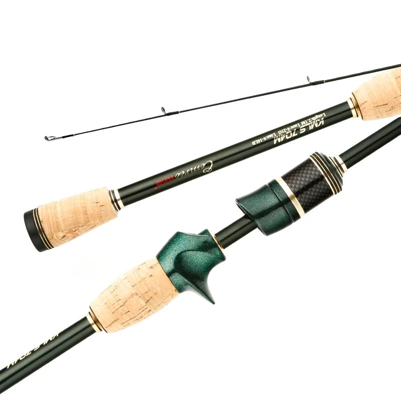 Vara de Pesca Profissional Kingpesque Em 4 Partes Fibra De Carbono Alta Qualidade 1.8m A 2.4m + Óculos Polarizado Kingpesque Grátis