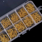 Kit Anzol De Pesca 600 Anzóis Chinu nos Tamanhos 3 ao 12 com Estojo de Armazenamento