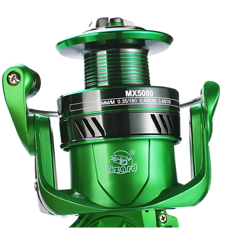 Molinete Kingpesque Lanterna Verde MX Drag De Até 15kg Recolhimento 5.2:1 + Óculos Polarizado Kingpesque E Ebook Proficinal De Brinde