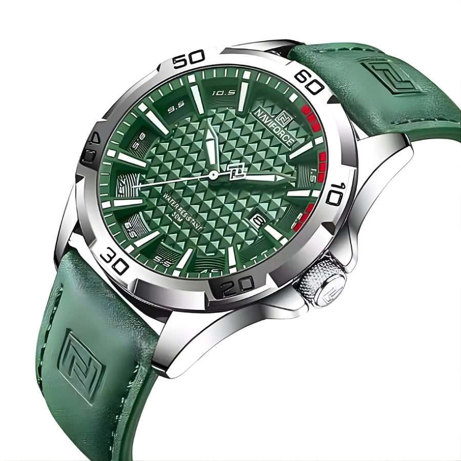 Relógio Masculino Naviforce Modelo 8023 - Á Prova D'água Frente De Quartzo
