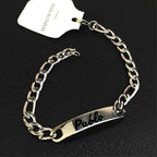 Pulseira De Aço Inoxidável Personalizada