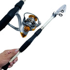 Kit Vara de Pesca Telescópica GHOTDA com Carretel Giratório