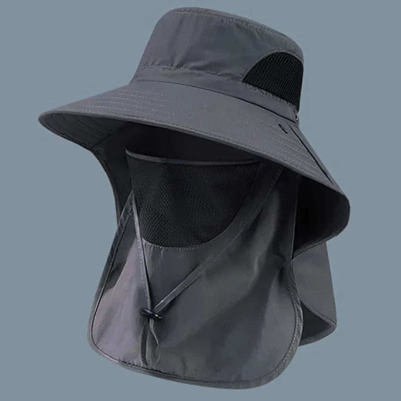 Chapéu de Pescador com Proteção UV e Aba de Pescoço