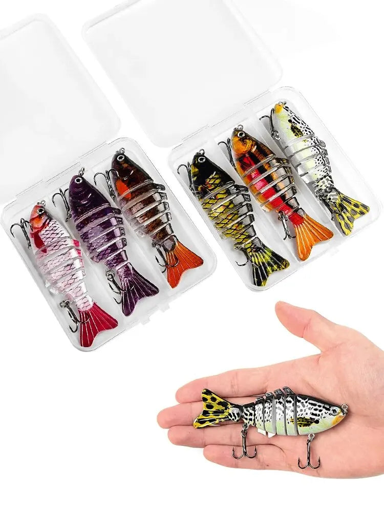 Isca de Pesca Profissional Realista 7 Segmentos Swimbait 10cm/15g