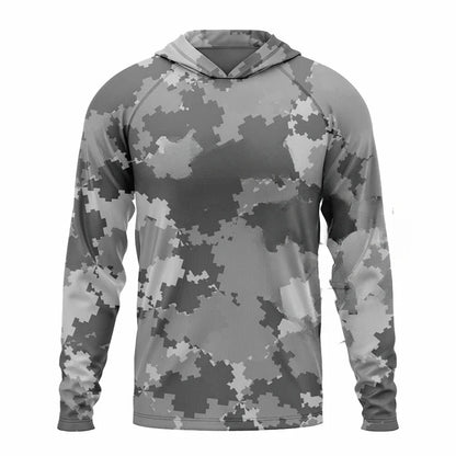Nova Camiseta de Pesca Importada com Capuz Outdoor Life Confort com Proteção Solar UPF 50+ Super Leve e Confortável