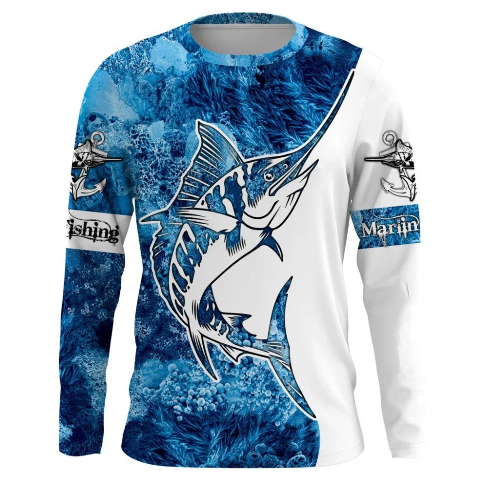 Camisa de Pesca de Manga Longa - Secagem Rápida