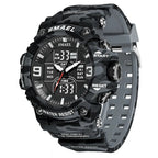 Relógio Masculino Militar Smael Camuflagem Dual Display