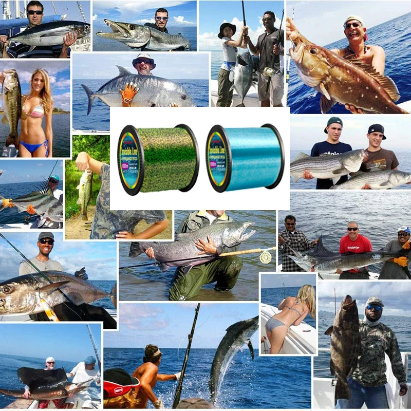 3000M/1000M/500M Invisible Fishing Line 3D Spotted Line Nylon Monofilament Fluorocarbon Coated Carp Bass Pike Fishing Line Pesca