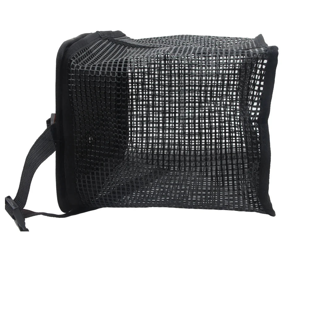 Cesta de Pesca Flutuante Dobrável com Malha Portátil