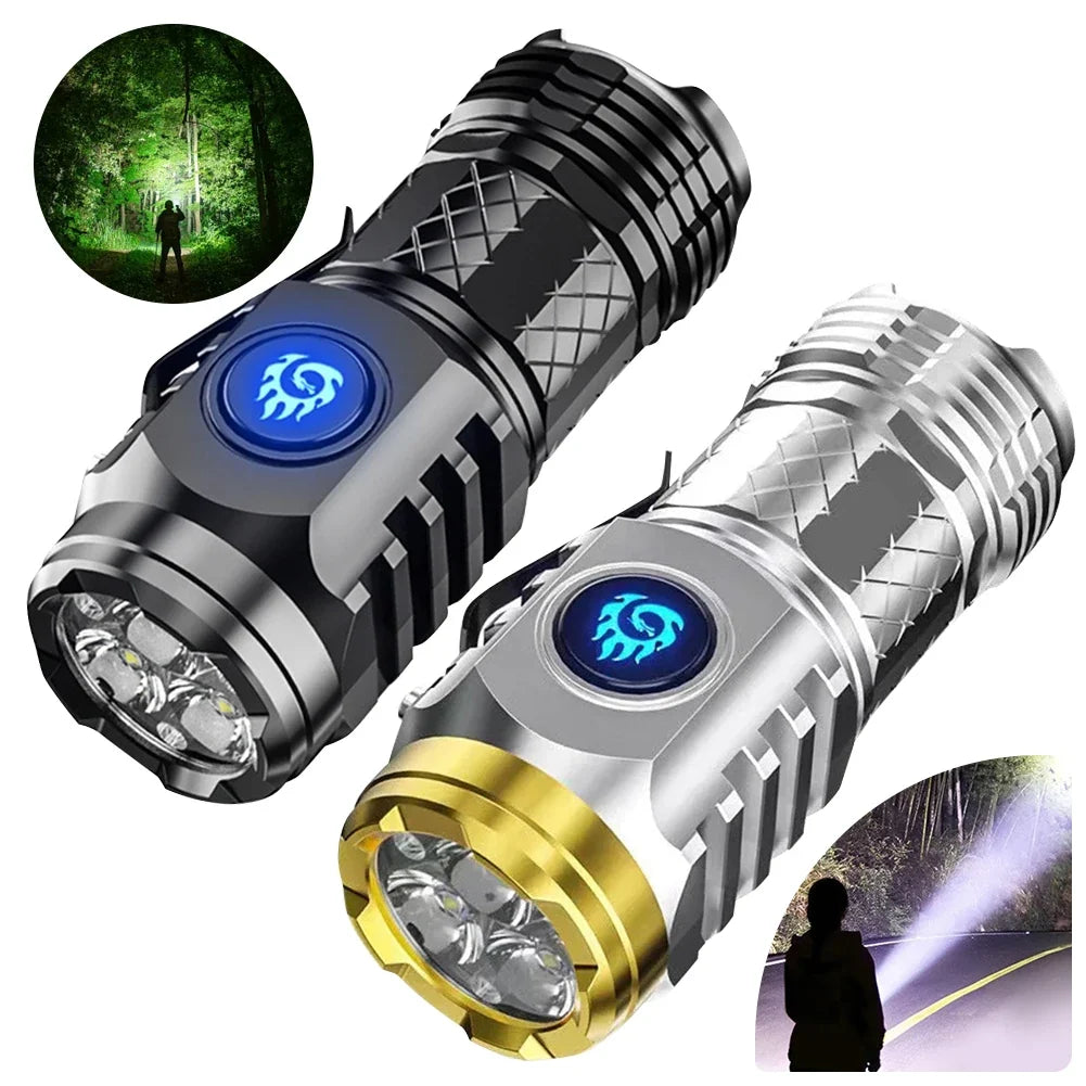 Lanterna Recarregável Impermeável 20W LED Tipo-C