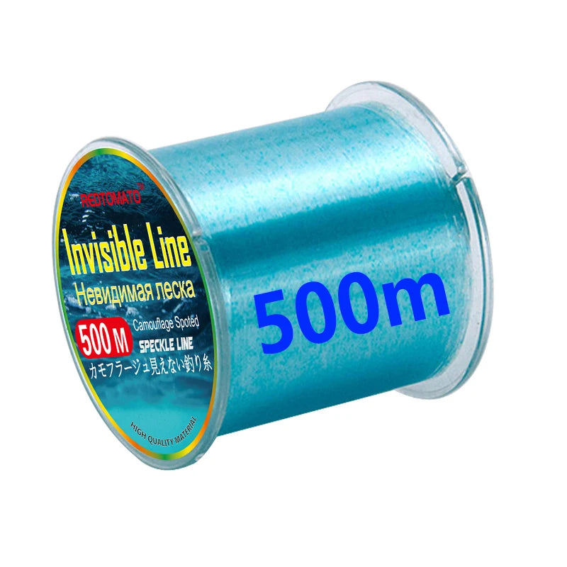 3000M/1000M/500M Invisible Fishing Line 3D Spotted Line Nylon Monofilament Fluorocarbon Coated Carp Bass Pike Fishing Line Pesca