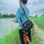Bolsa Tática de Pesca Multifuncional – Resistente, Impermeável e Anticorrosiva