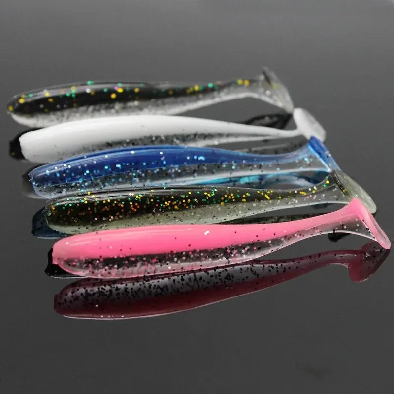 Kit de Iscas Artificiais Macias para Pesca - 10 Peças