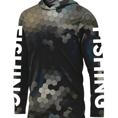 Camisa  Fishing Shirt Hoodedr Uv