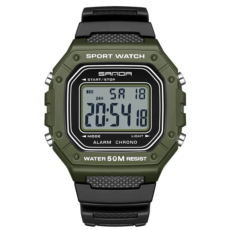 Relógio Militar Digital Sanda 2156 à Prova D'Água
