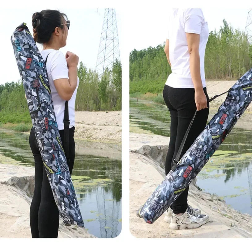 Bolsa de Pesca Dobrável Camuflada - Grande Capacidade e Impermeável