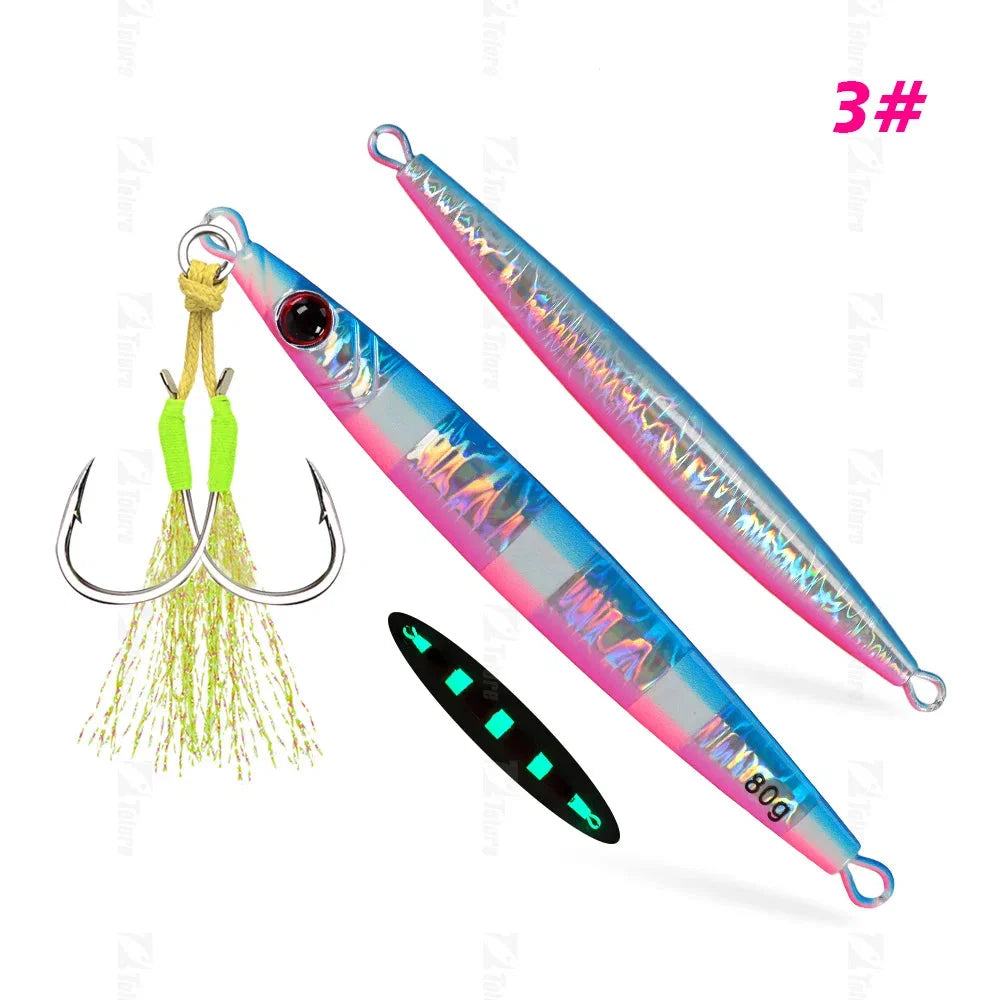 Isca Artificial Tolu Jigging Luminosa 40g/60g/80g